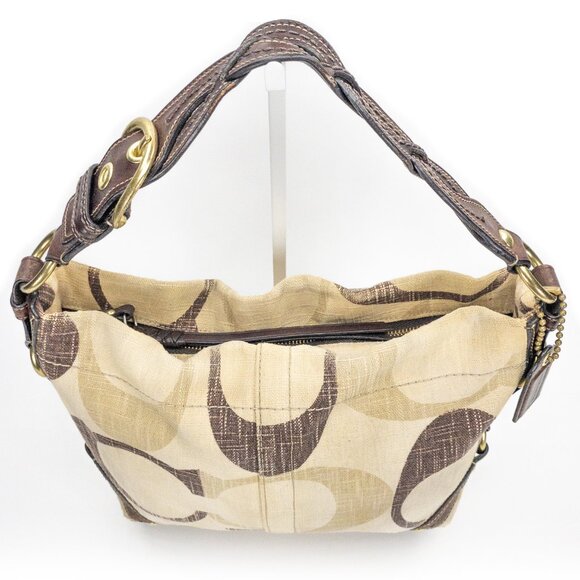 COACH Carly Denim Signature C Hobo Shoulder Handbag - A0826-12197 - Picture 16 of 16